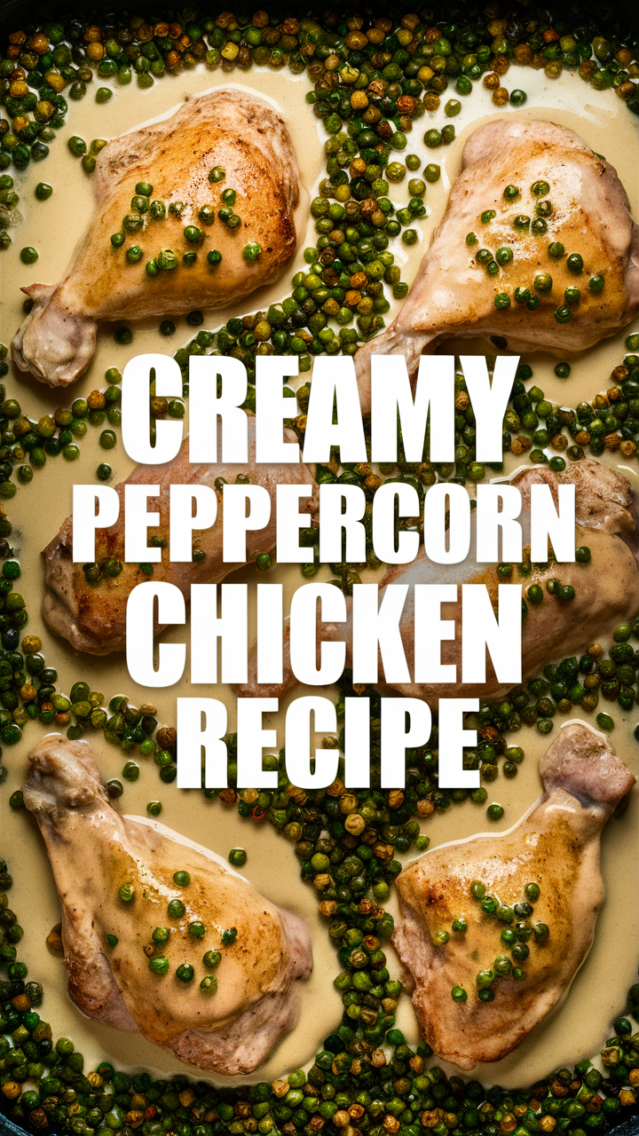 Peppercorn sauce, Chicken recipes, Creamy chicken, Gourmet chicken, Delicious dinner