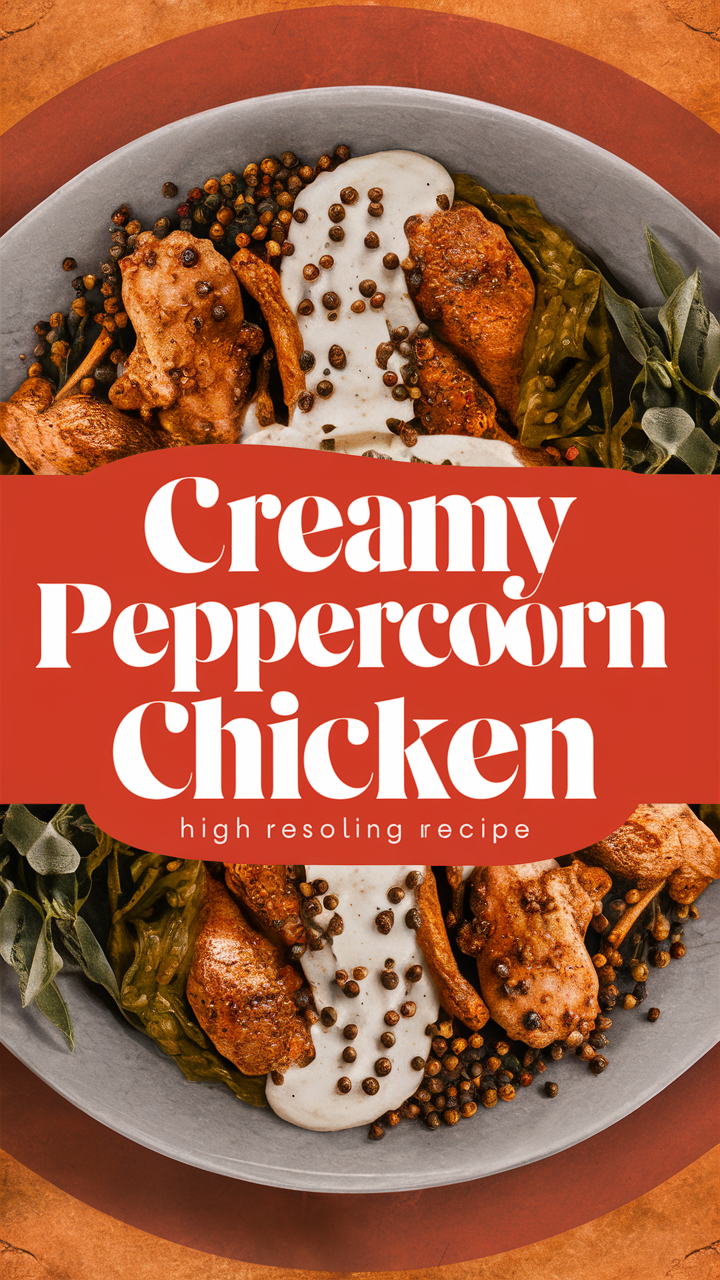 Creamy chicken recipe, Cooking chicken with cream, Creamy poultry dish, Peppered poultry with cream, Creamy chicken entree