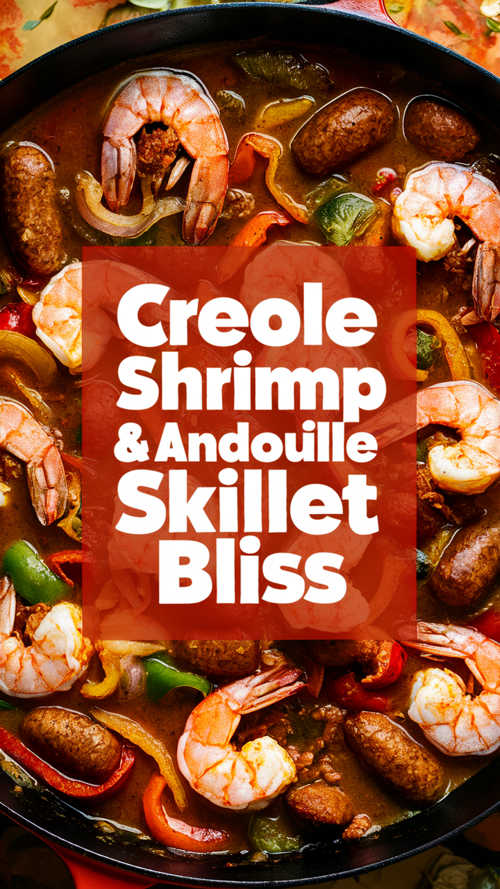 Creole Shrimp Skillet, Andouille Skillet, Shrimp Andouille, Creole Bliss, Shrimp Bliss