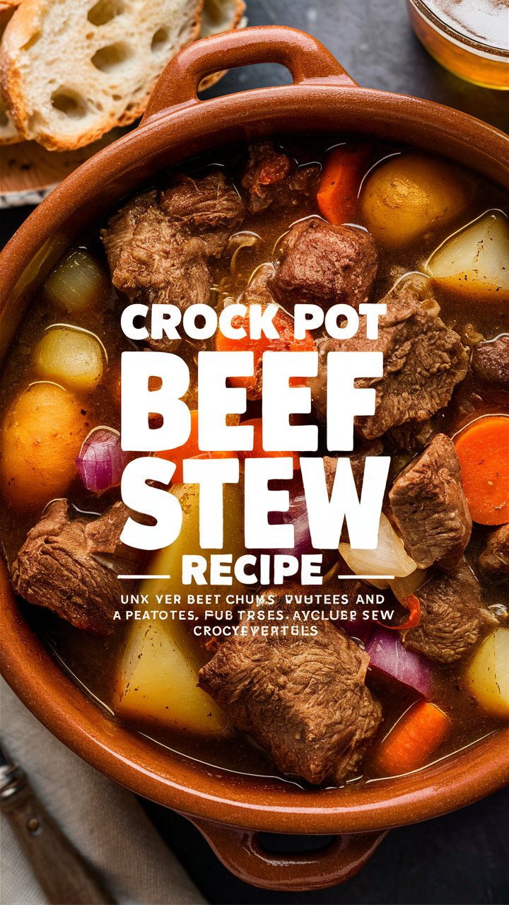 Crock Pot Beef Stew Recipe, slow cooker stew, beef stew crockpot, easy beef stew recipe, homemade beef stew