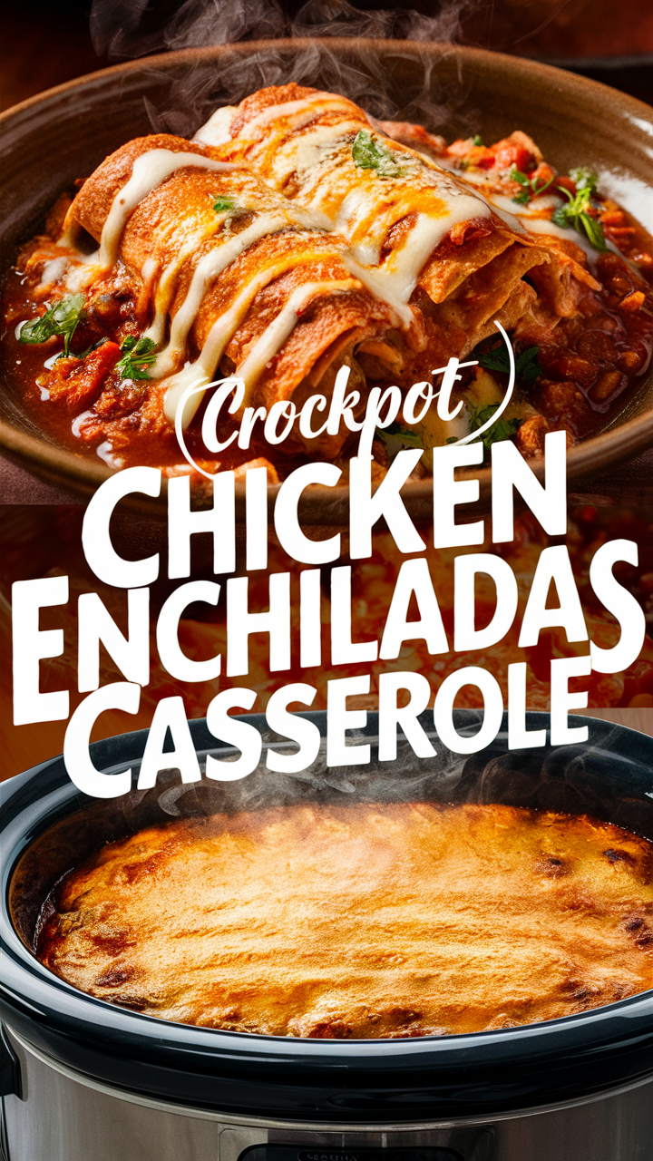 Crockpot chicken enchiladas, Enchiladas casserole, Chicken enchiladas crockpot recipe, Easy chicken enchiladas, Slow cooker enchiladas