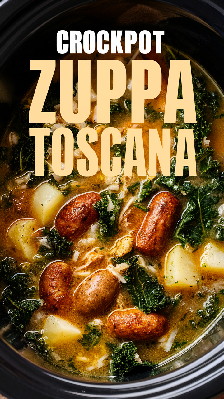 Crockpot Zuppa Toscana, 
Slow Cooker Zuppa Toscana, 
Easy Crockpot Zuppa Toscana, 
Best Zuppa Toscana Recipe, 
Homemade Zuppa Toscana