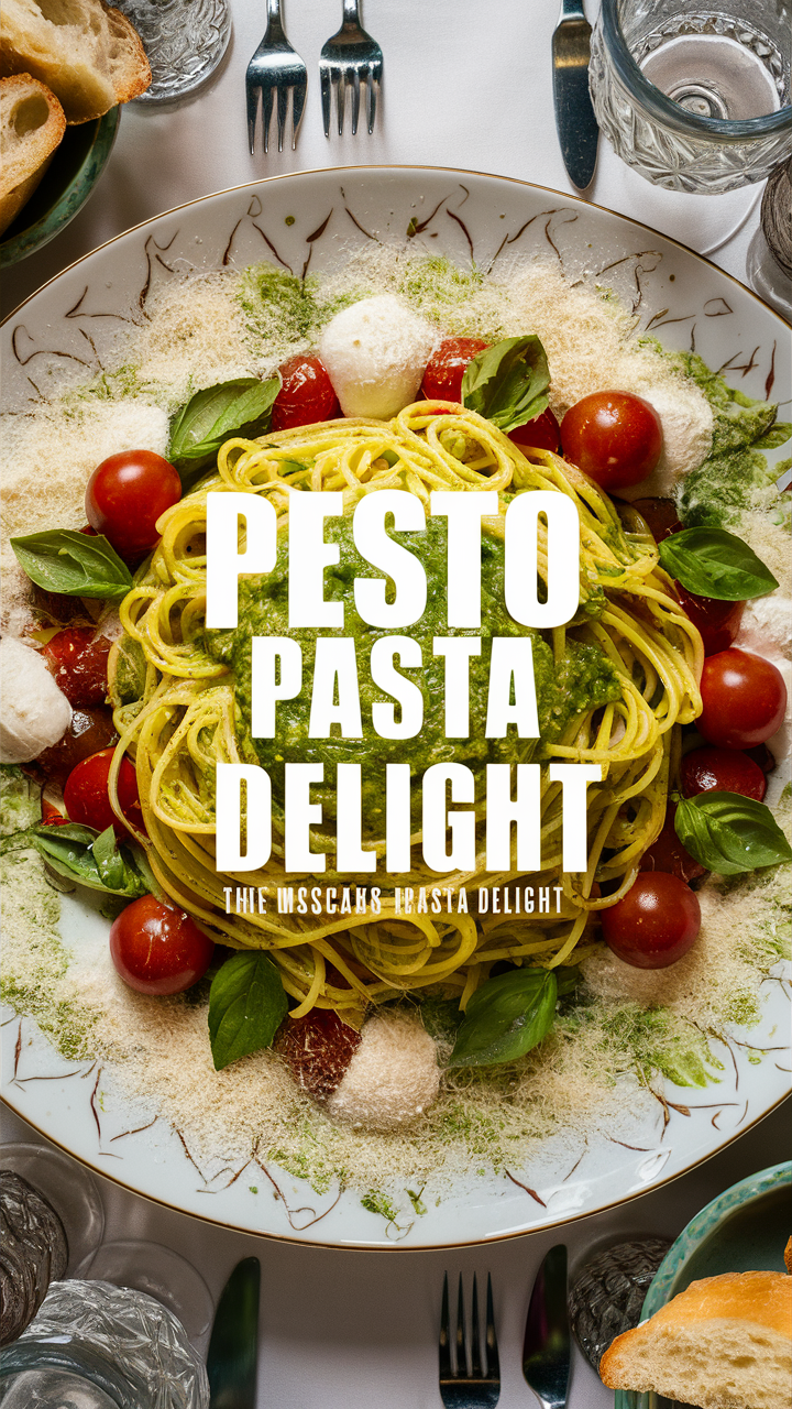 Pesto pasta recipe, Easy pesto pasta, Best pesto pasta dish, Homemade pesto pasta, Creamy pesto pasta