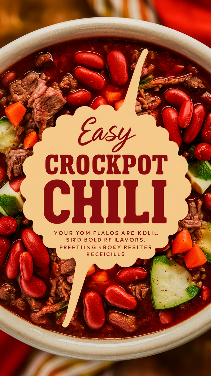 Crockpot chili recipes, Best chili recipe, Slow cooker chili, Homemade chili recipe, Classic chili recipe