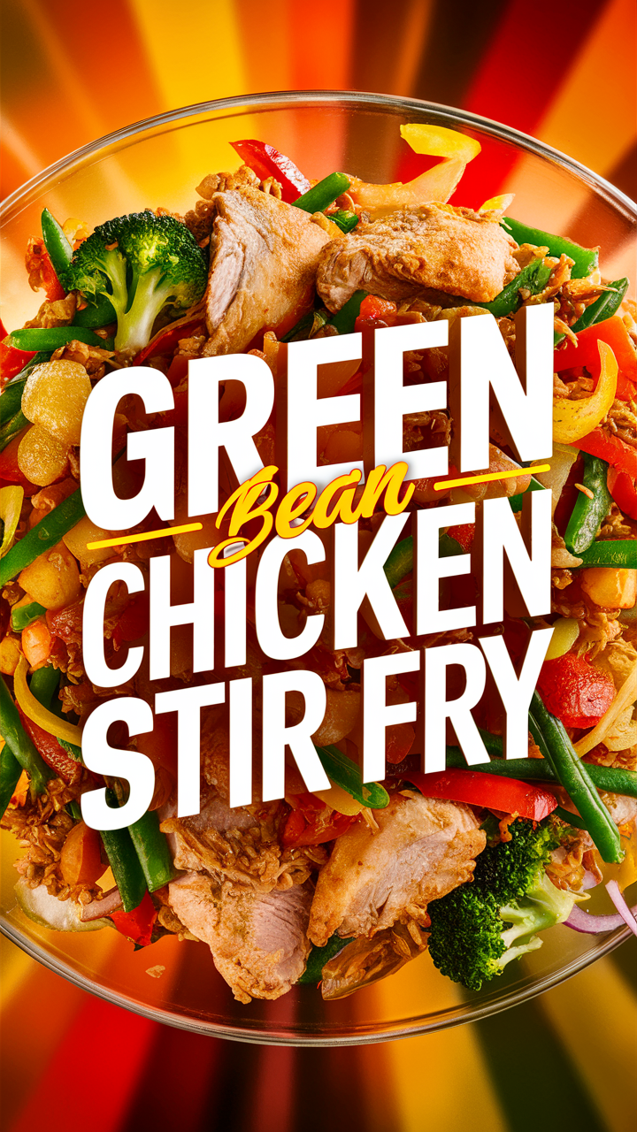 Green bean recipe, Chicken stir fry recipe, Stir fried green beans, Easy stir fry recipe, Healthy chicken stir fry