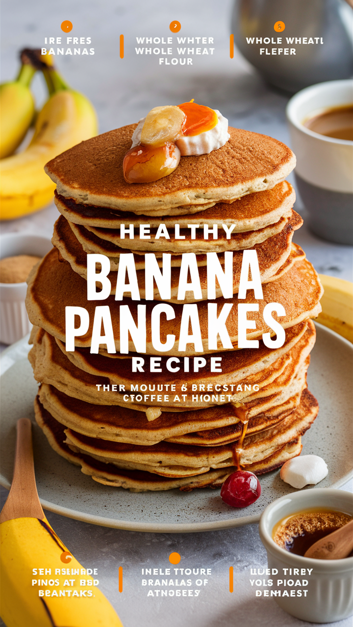 Banana pancake recipe, Healthy pancakes, Banana pancake ideas, Homemade banana pancakes, Quick banana pancake