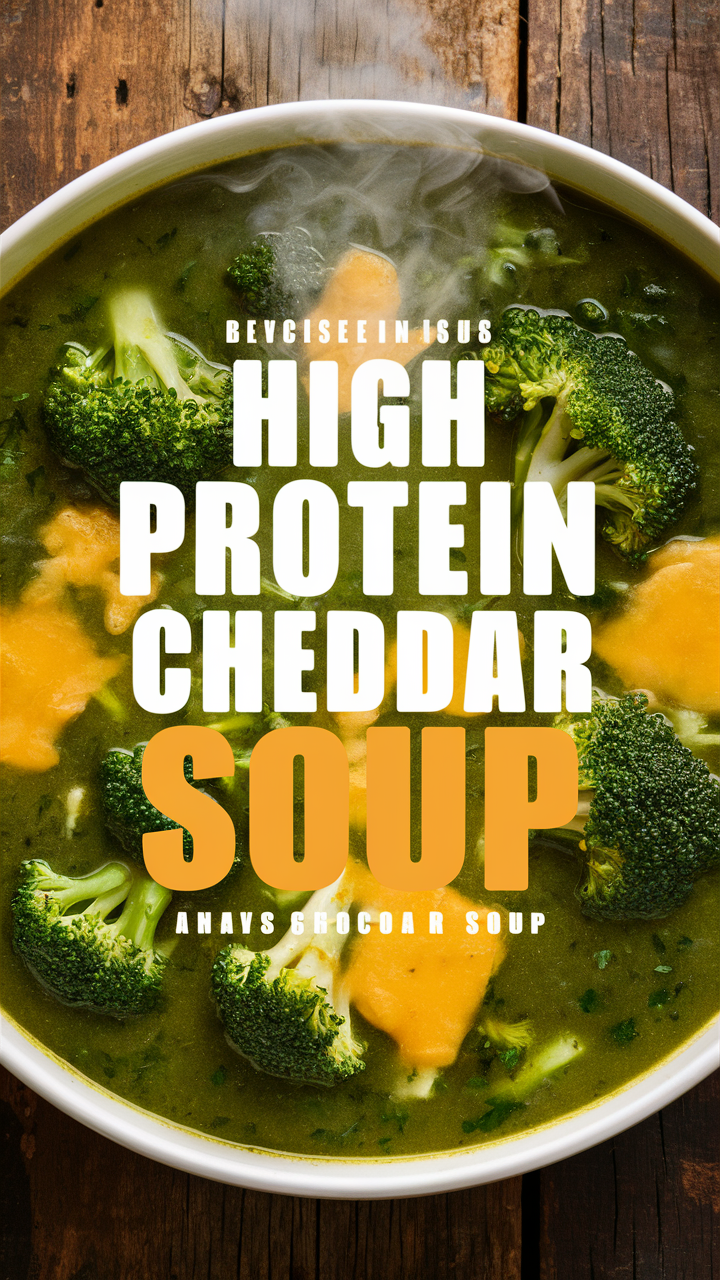 Broccoli soup recipe, Cheddar soup recipe, High protein soup, Healthy soup recipe, Homemade soup recipe