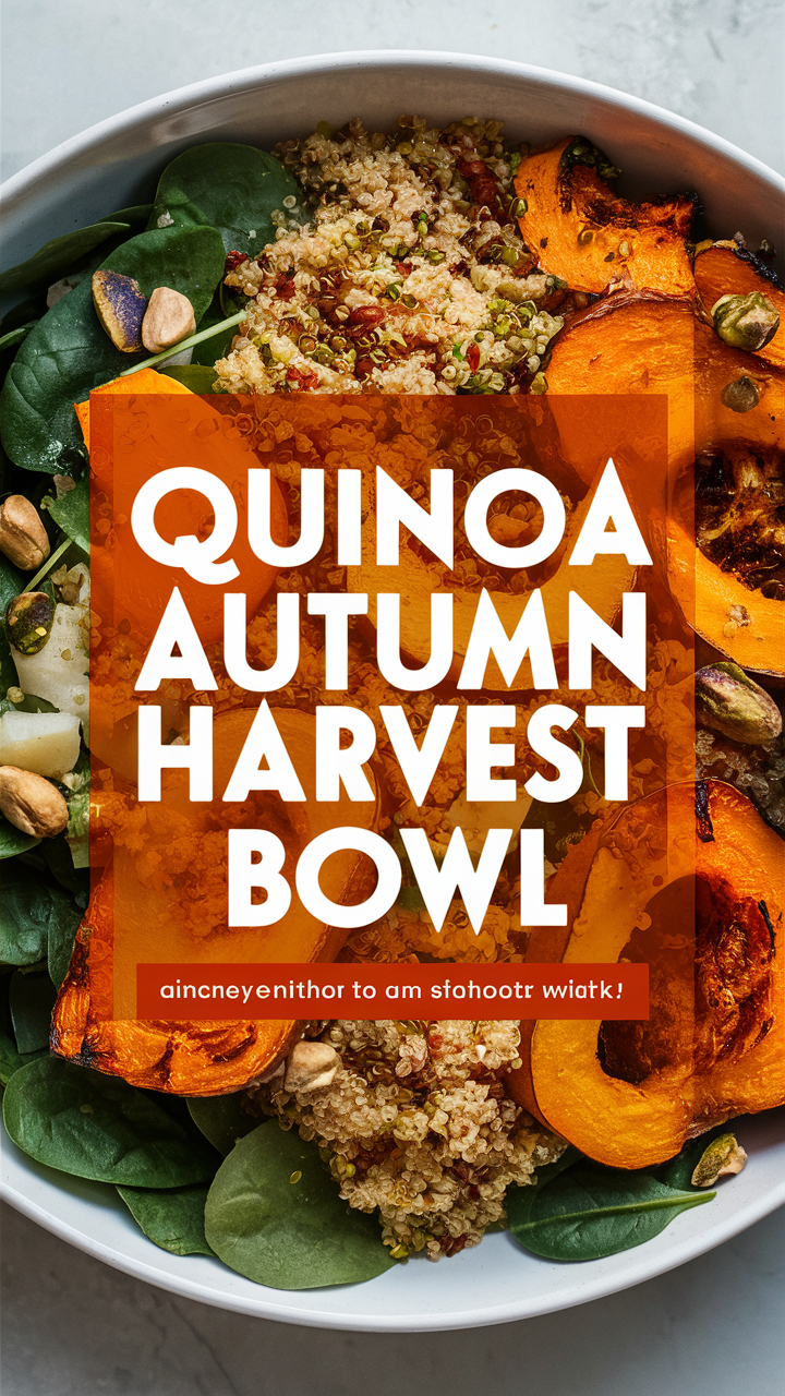 quinoa bowl, healthy autumn recipes, vegetarian grain bowl, autumn harvest salad, healthy quinoa dishes