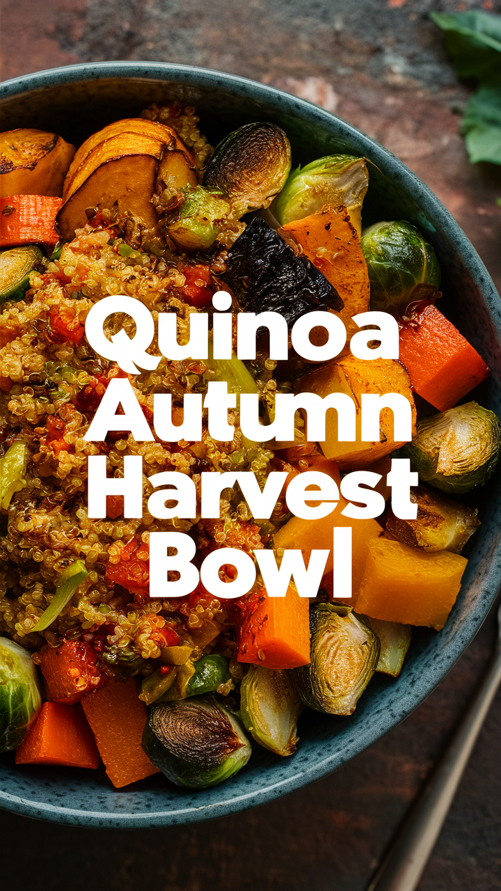 quinoa bowl, healthy autumn recipes, vegetarian grain bowl, autumn harvest salad, healthy quinoa dishes
