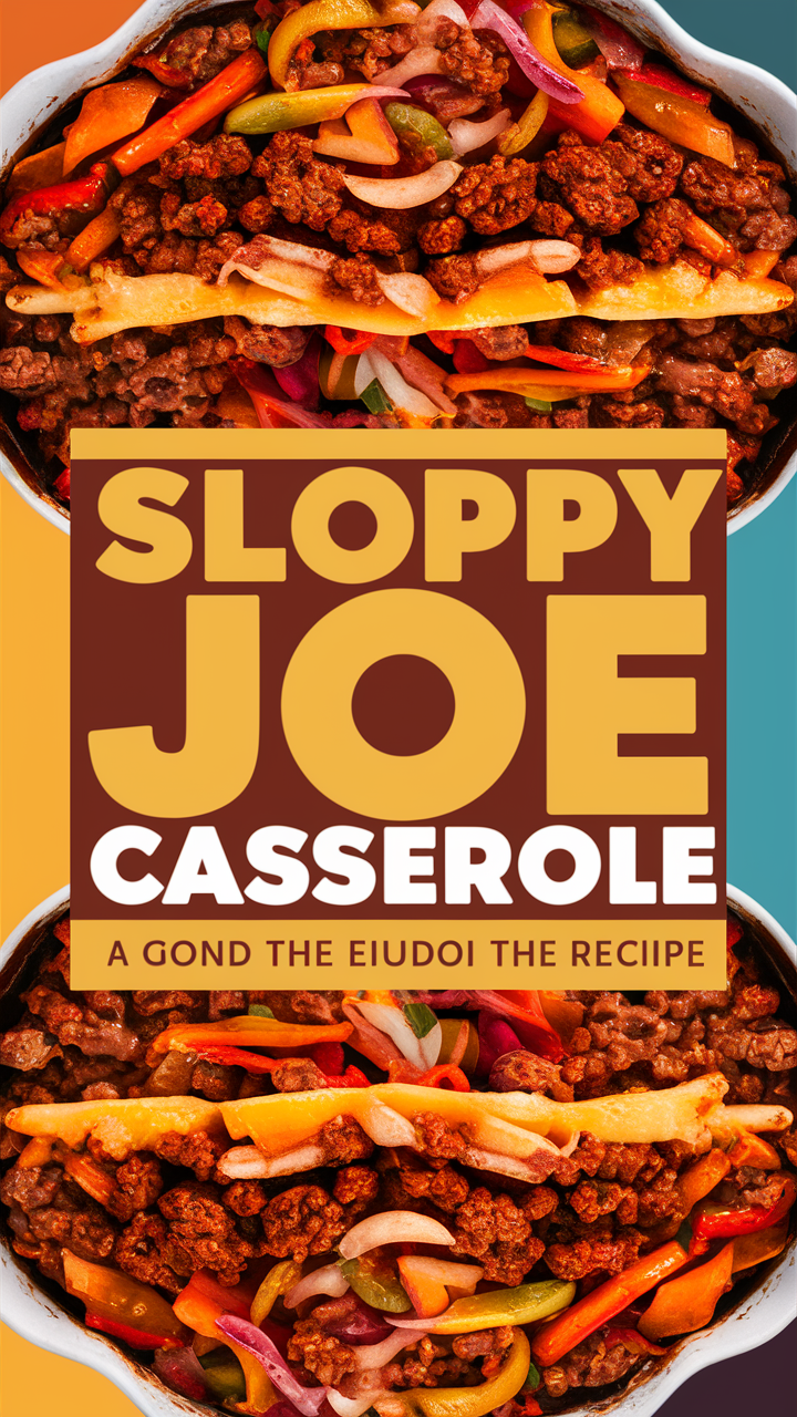 Sloppy Joe Casserole, Casserole recipe, Sloppy Joe, Easy casserole, Ground beef recipe