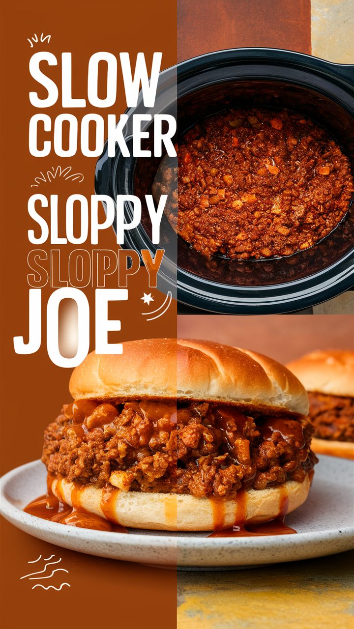 Slow cooker recipes, Beef sloppy joes, Crockpot dinner recipes, Easy weeknight meals, Kid-friendly recipes
