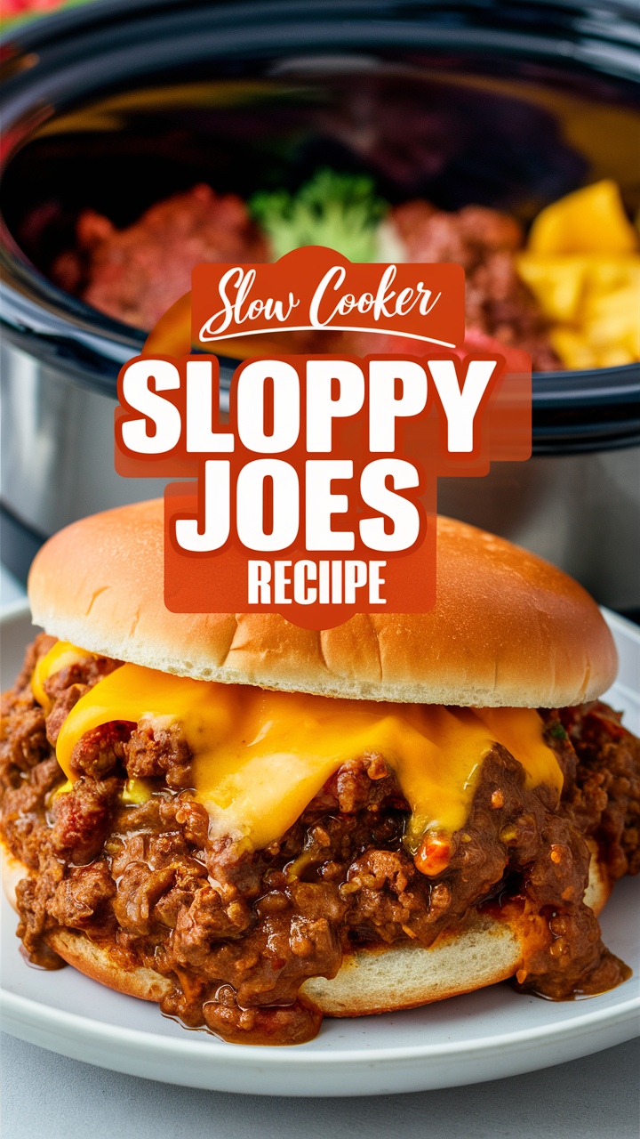 Slow Cooker Sloppy Joes, Slow Cooker Sloppy Joe Recipe, Best Slow Cooker Sloppy Joes, Homemade Sloppy Joes Slow Cooker Sloppy Joe Ingredients