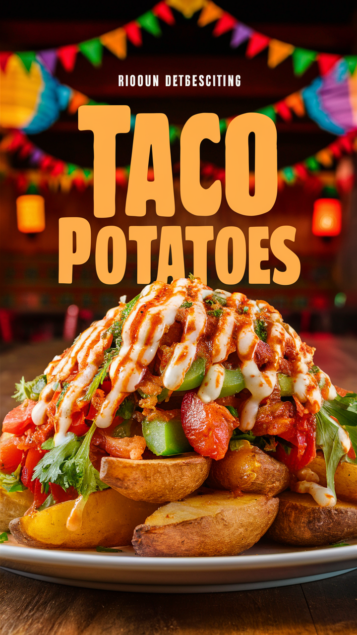 Taco stuffed potatoes, 
Mexican stuffed potatoes, 
Loaded taco potatoes, 
Cheesy taco potatoes, 
Spicy taco potatoes