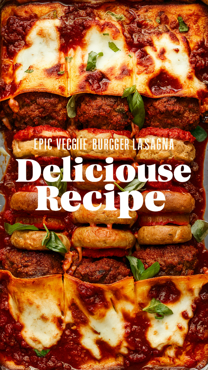 Veggie lasagna recipe, Plant-based lasagna, Veggie burger lasagna, Vegetarian lasagna, Healthy lasagna