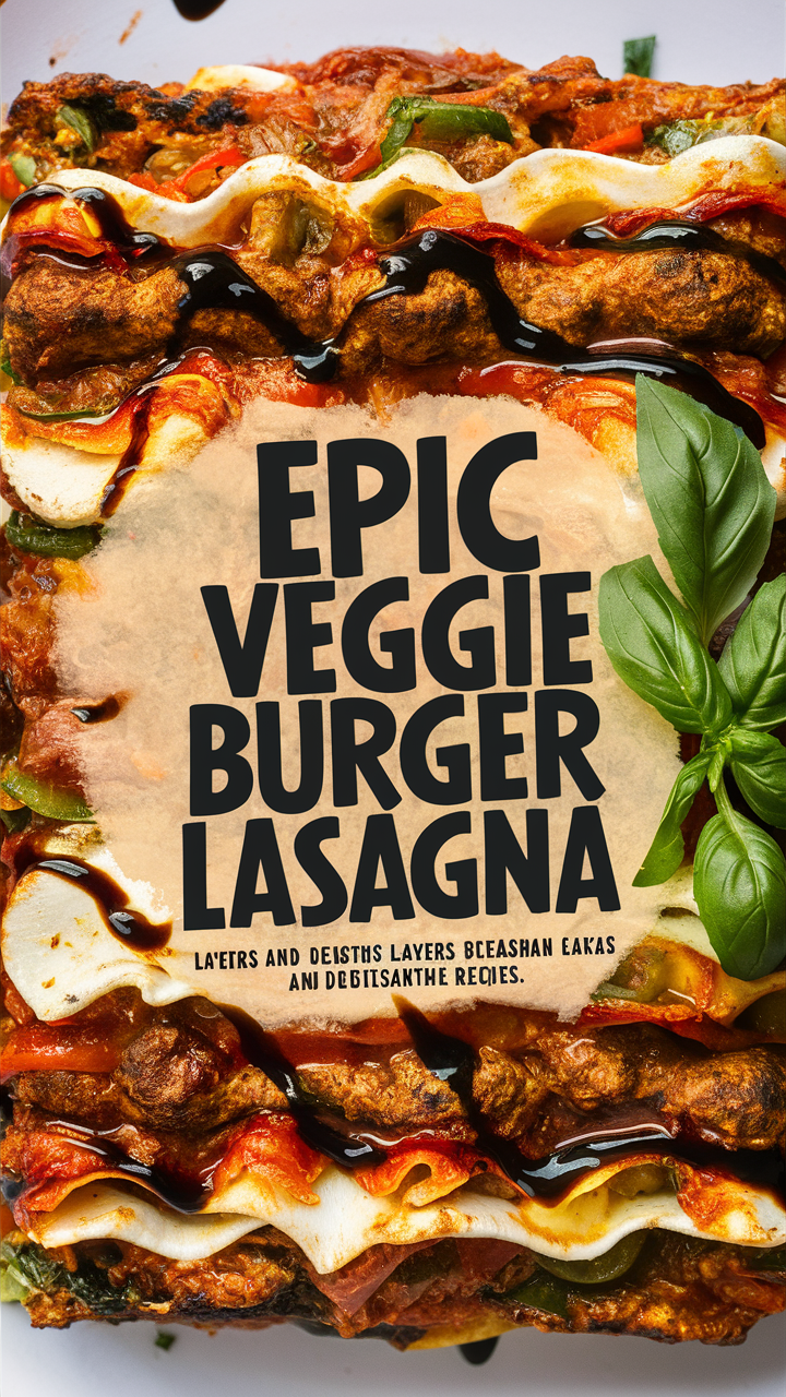 Veggie lasagna recipe, Plant-based lasagna, Veggie burger lasagna, Vegetarian lasagna, Healthy lasagna