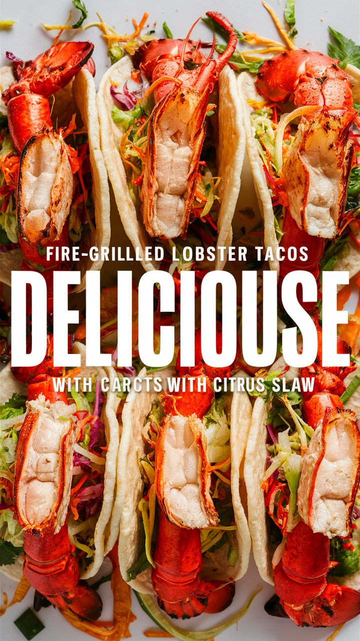 Lobster tacos, Seafood tacos, Citrus slaw, Mexican cuisine, Grilled seafood