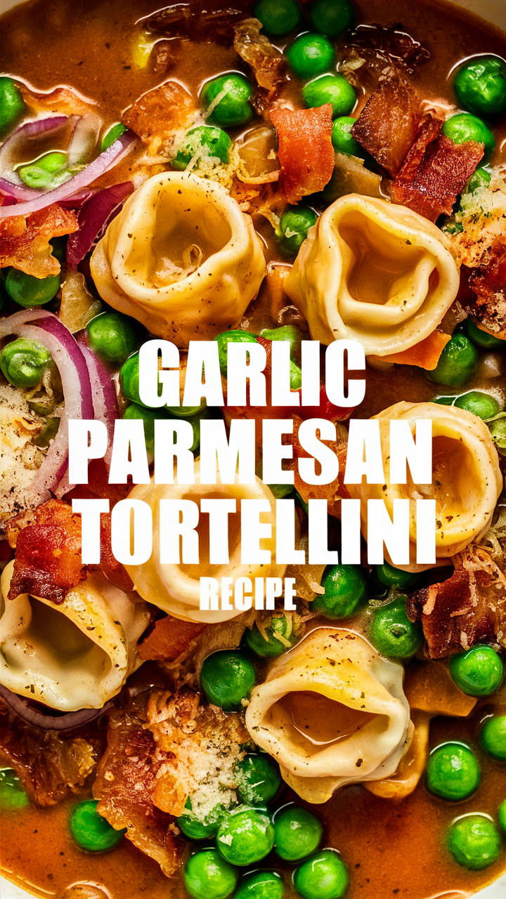 Garlic Parmesan Tortellini, Delicious Pasta Recipe, Gourmet Tortellini Dish, Flavorful Italian Pasta, Home-cooked Tortellini meal