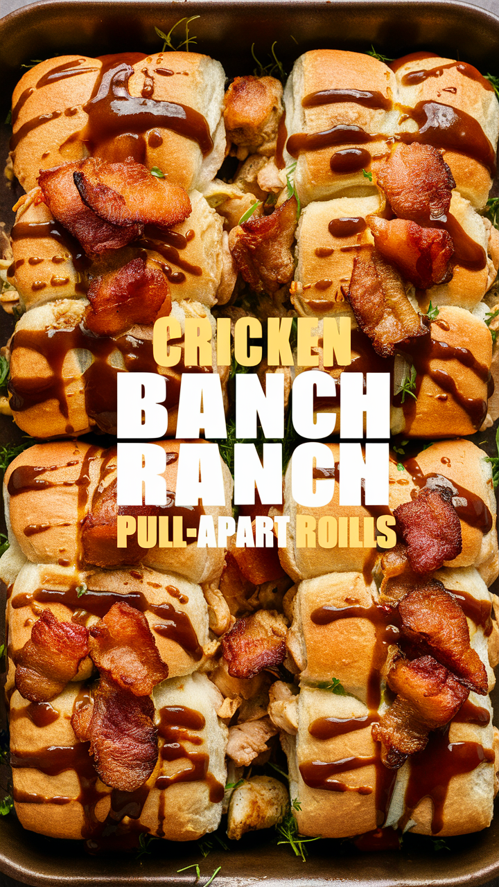 Bacon recipes, Homemade rolls, Ranch dressing, Chicken appetizers, Pull apart bread