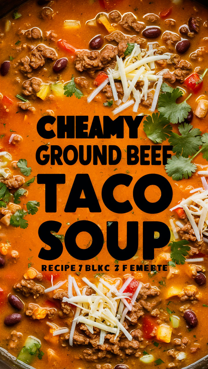Cheesy taco soup recipe, Ground beef taco soup, Creamy taco soup recipe, Tasty taco soup, Homemade taco soup