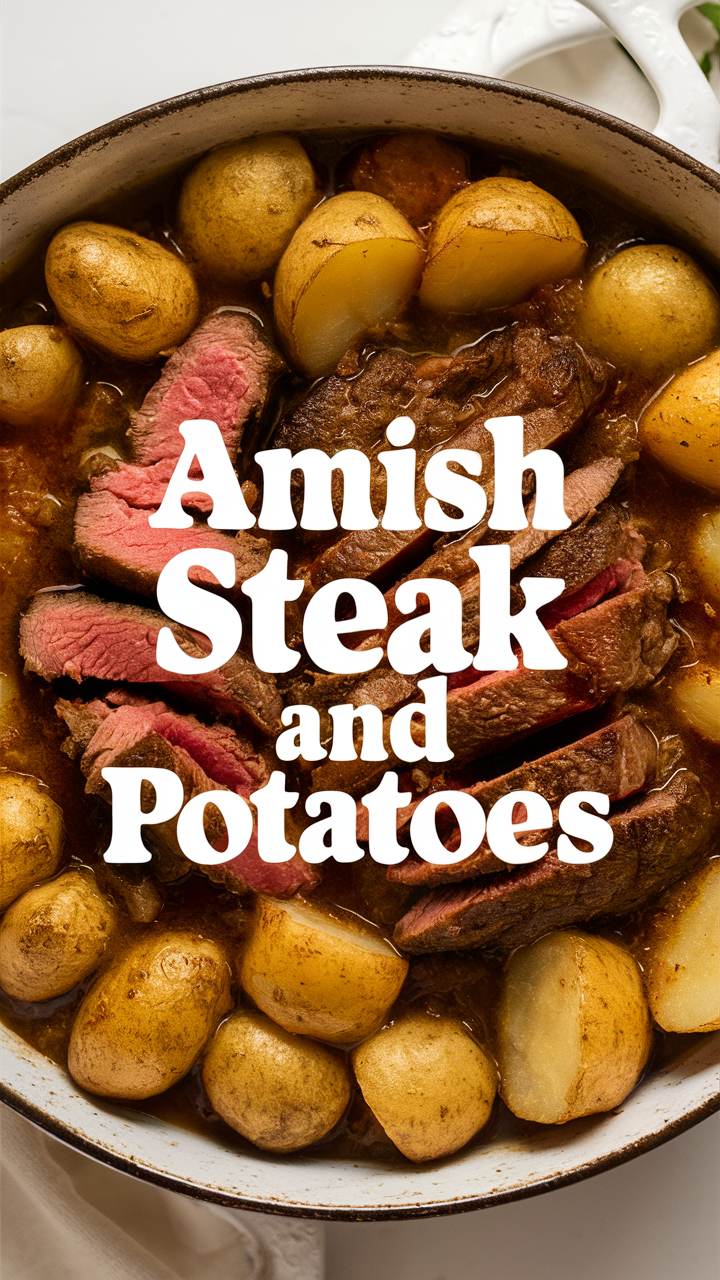 Amish steak recipes, traditional Amish cooking, Amish potato dishes, Amish comfort food, Amish cuisine