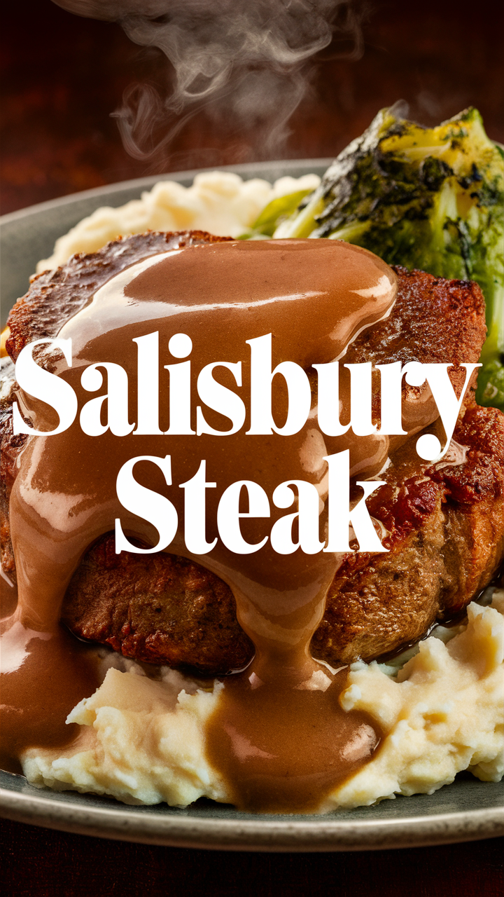 Salisbury steak recipe, Savory meatloaf, Homemade Salisbury steak, Classic meatloaf recipe, Beef recipes