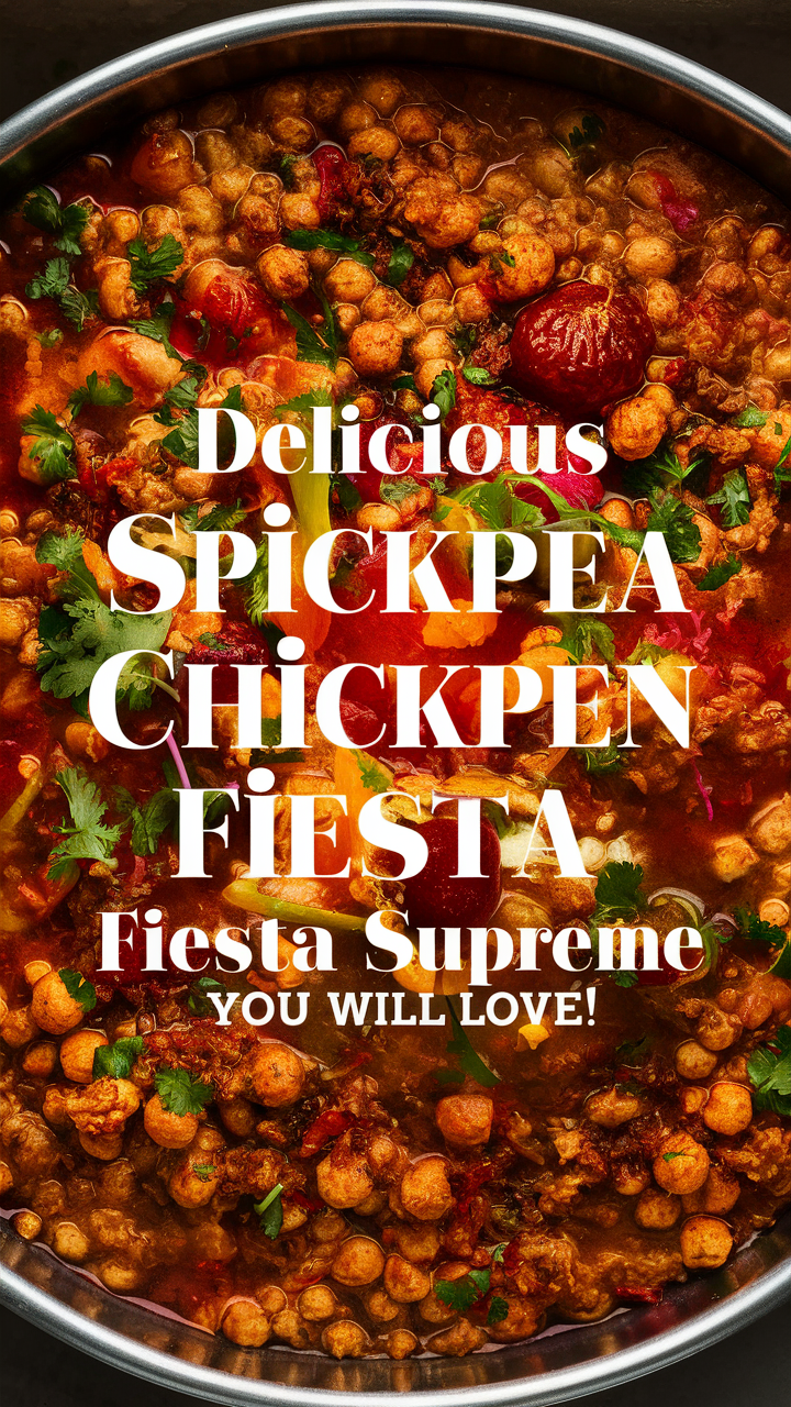 Chicken Fiesta Supreme, Spicy Chickpea Recipe, Mexican Chicken Feast, Spicy Chickpea Salad, Spicy Chickpea Tacos