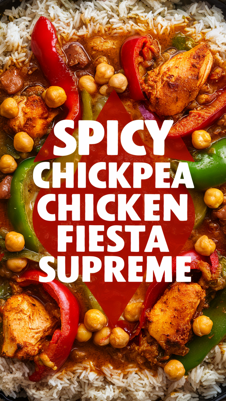Chicken Fiesta Supreme, Spicy Chickpea Recipe, Mexican Chicken Feast, Spicy Chickpea Salad, Spicy Chickpea Tacos