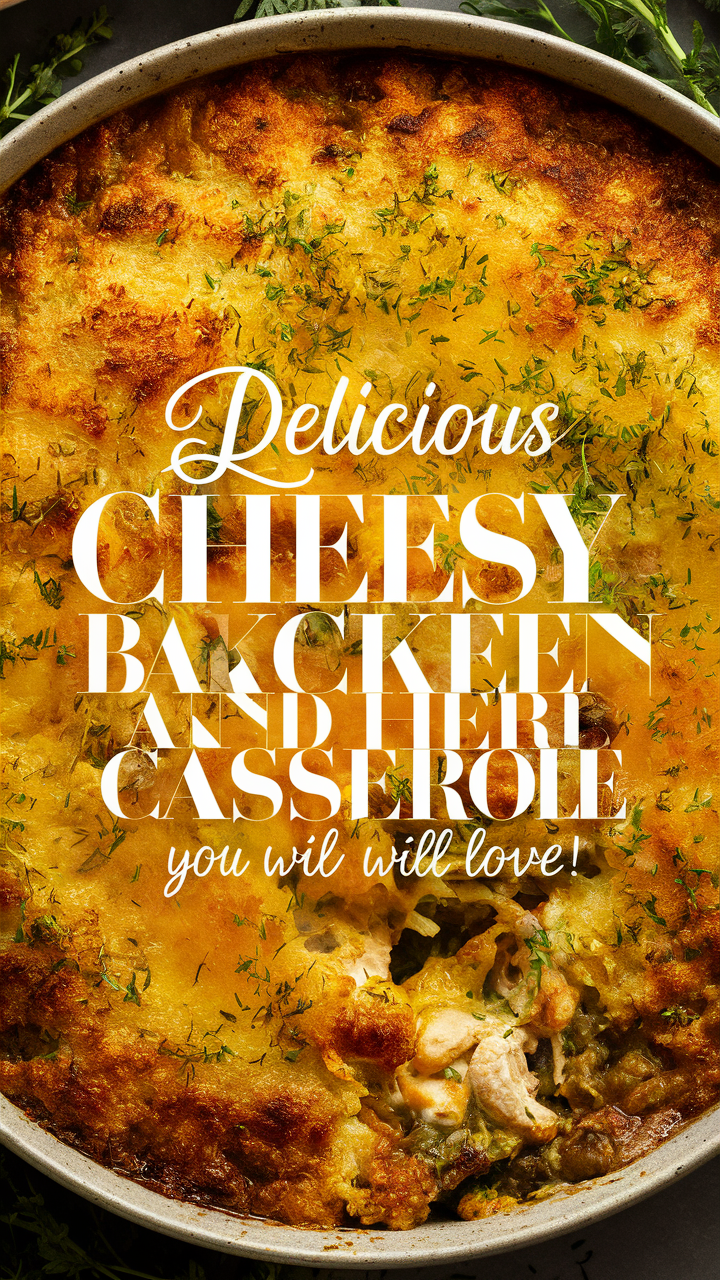 Herb chicken casserole, Cheesy chicken bake, Baked herb chicken, Chicken casserole with cheese, Herbed chicken casserole