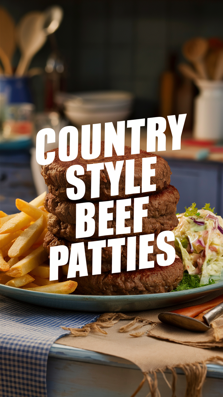 Country style beef patties, Homemade beef patties, Classic beef patty recipe, Beef patty ingredients, Juicy beef patty recipe