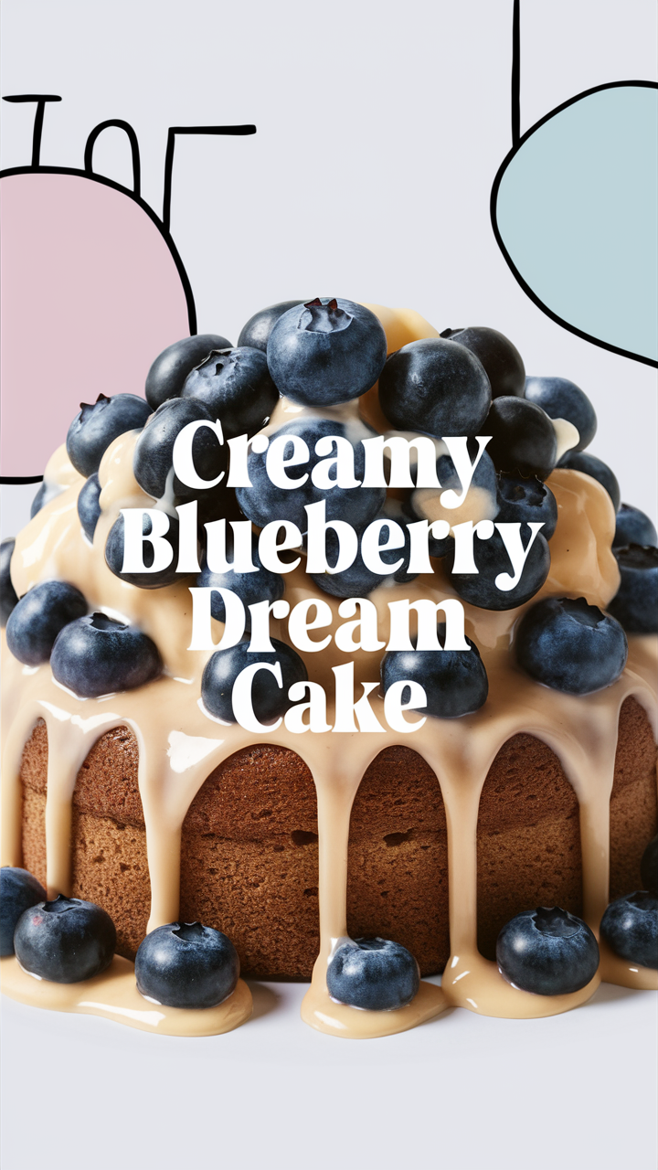 Blueberry cream cake, Blueberry dessert, Creamy fruit cake, Blueberry layered cake, Dreamy blueberry frosting