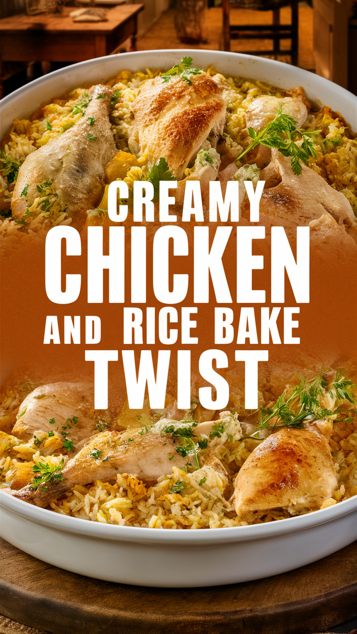 Creamy chicken casserole, Creamy chicken bake, Chicken and rice casserole, Creamy baked chicken, Chicken and rice bake