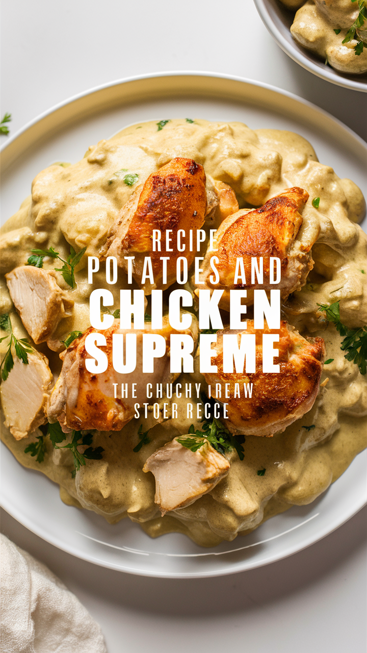 Creamy potato recipe, Best chicken recipe, Chicken and potato casserole, Creamy chicken and potato bake, Delicious potato and chicken dish