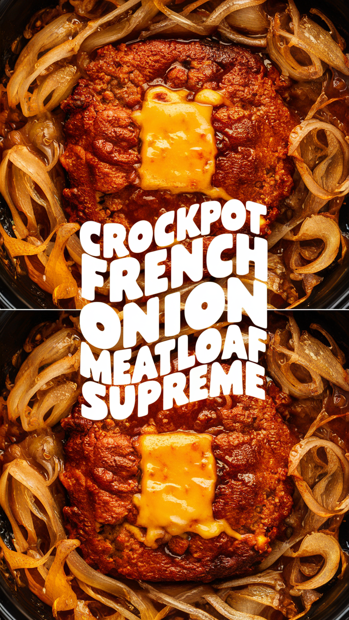 Crockpot meatloaf recipe, French onion meatloaf, Slow cooker meatloaf, Best meatloaf recipe, Meatloaf with French onion