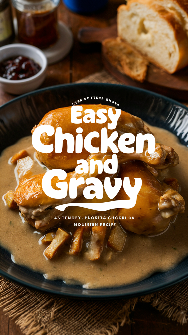 Chicken breast recipe, Homemade gravy recipe, Comfort food recipe, Slow cooker chicken, Weeknight dinner recipe