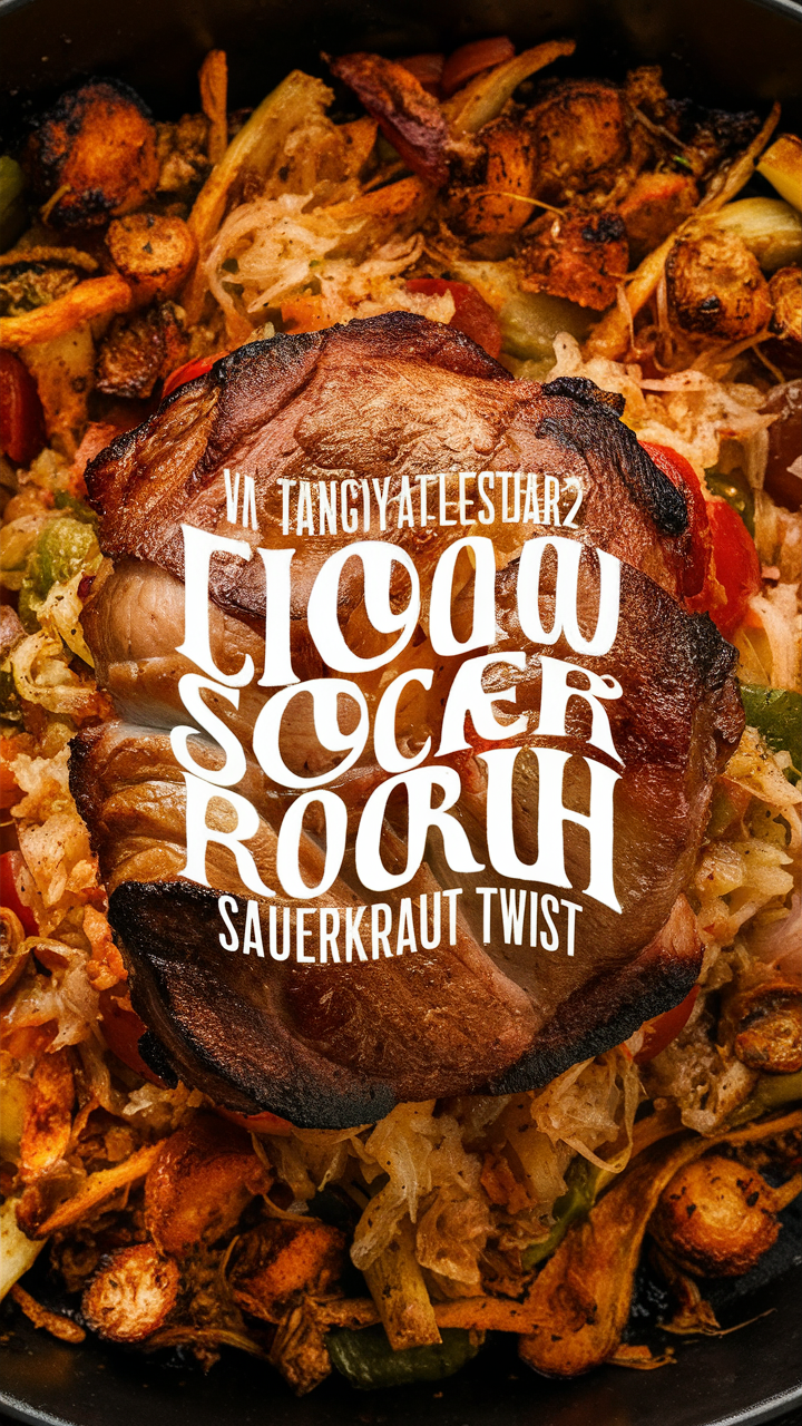 Roasted Pork Loin, Tangy Sauerkraut, Pork Roast, Sauerkraut Recipe, Roasted Pork Recipe