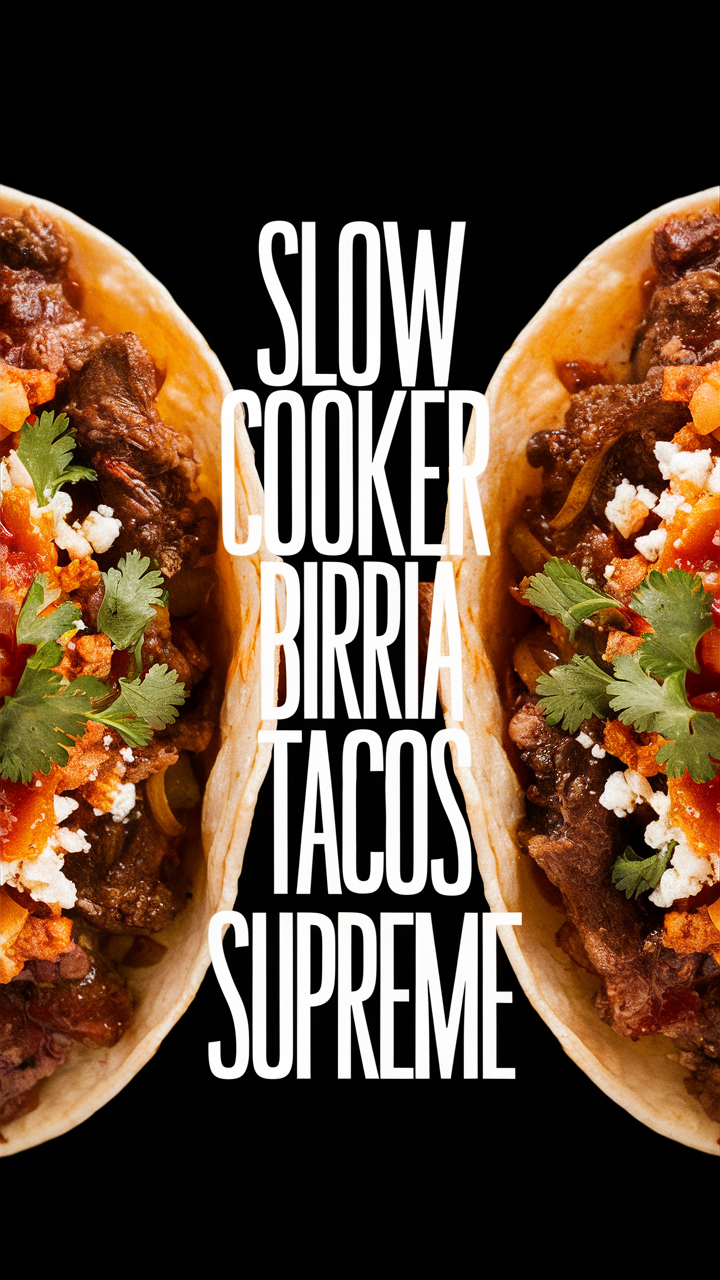 Slow Cooker Birria Tacos Supreme, Birria Tacos Recipe, Authentic Birria Tacos, Best Birria Tacos, Mexican Birria Tacos