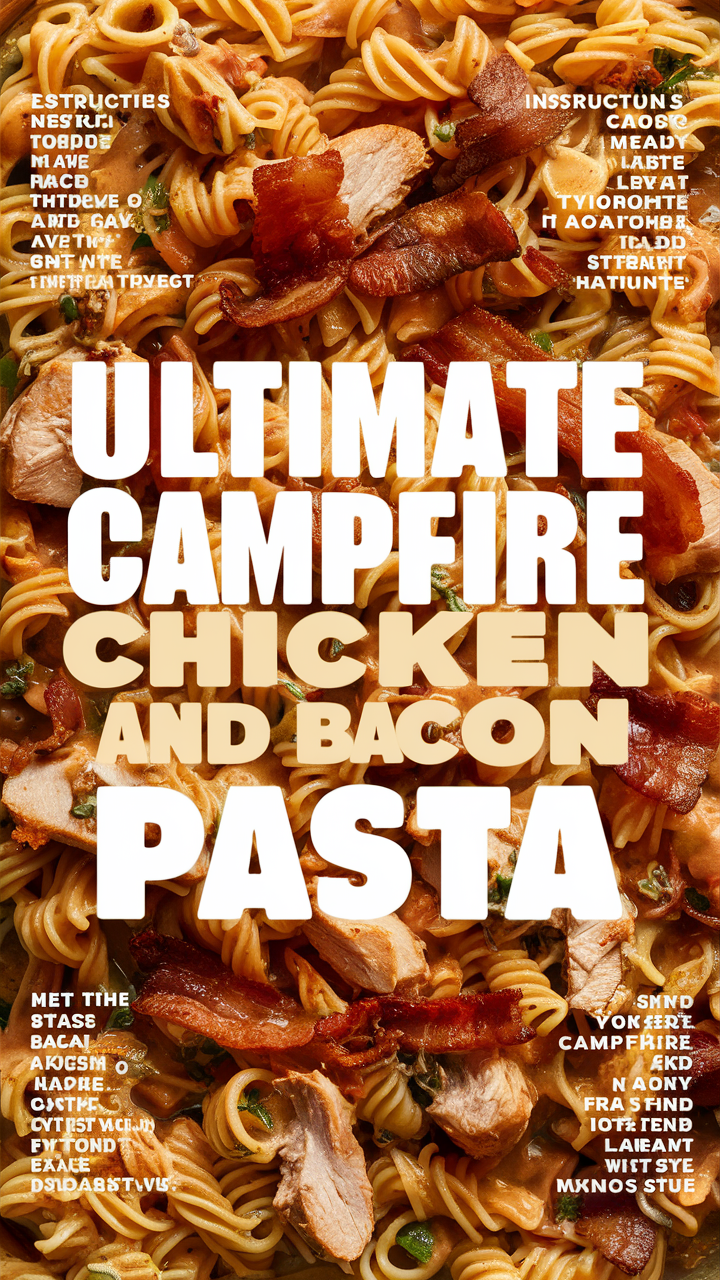 Chicken bacon pasta, Campfire cooking recipes, One pot campfire recipes, Outdoor cooking ideas, Campfire meals