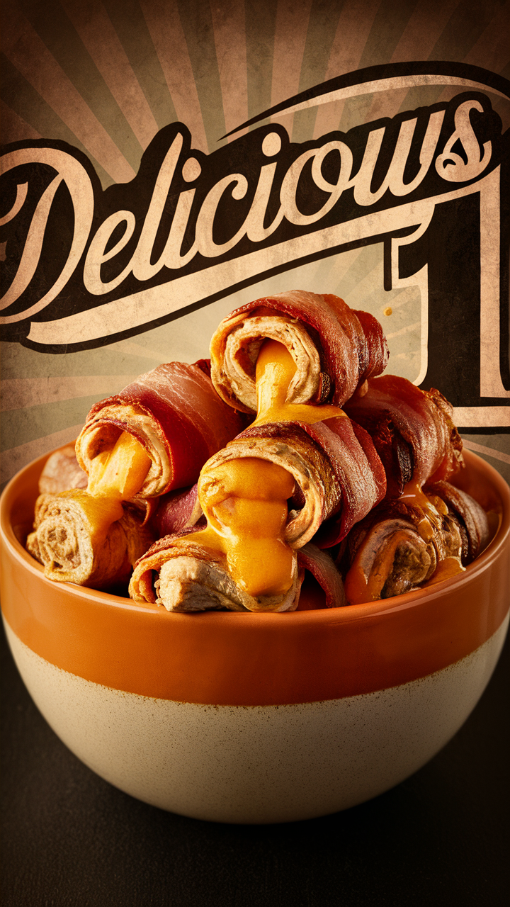 Cheesy chicken recipes, Bacon chicken roll-ups, Delicious chicken roll-ups, Gourmet chicken dish, Savory bacon roll-ups