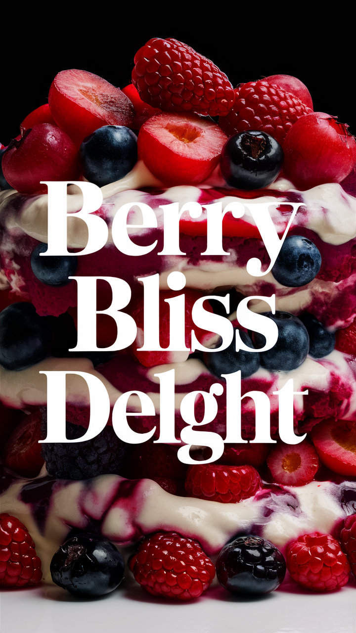 Luscious Berry Tart, Gourmet Berry Crumble, Sumptuous Berry Parfait, Decadent Berry Mousse, Rich Berry Cheesecake