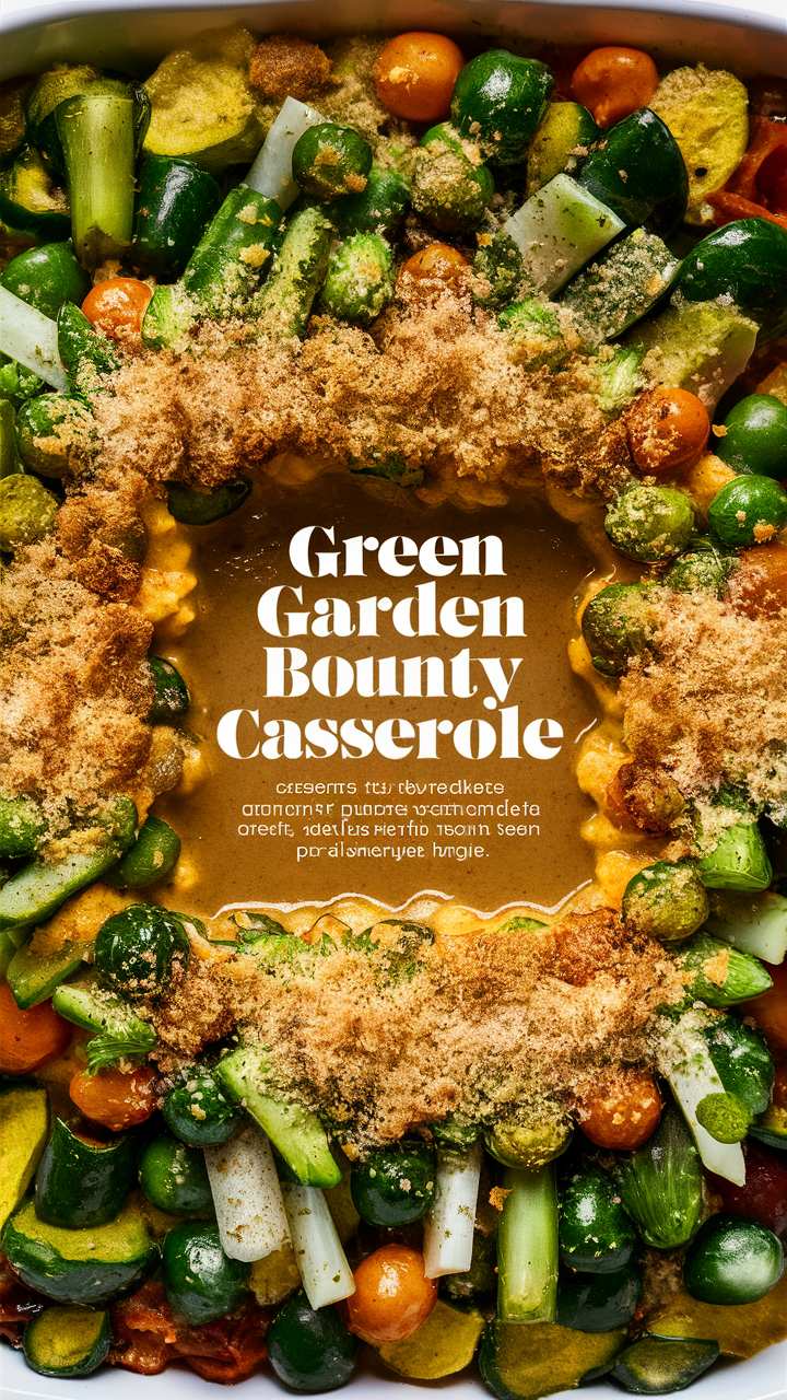 Green Garden Bounty Casserole Vegetarian Casserole Recipe Healthy Veggie Casserole Garden Vegetable Bake Vegetable Medley Casserole