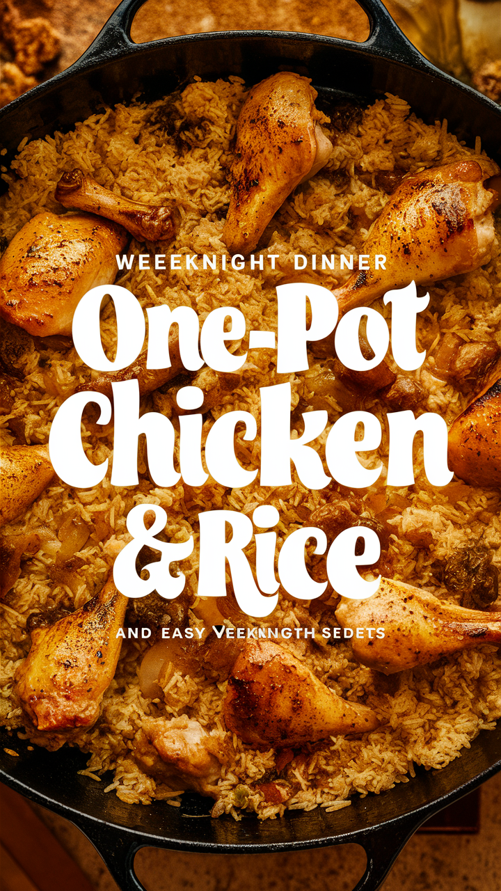 One-Pot Chicken and Rice recipe, Easy Chicken and Rice dinner, Quick Chicken Rice dish, Simple Chicken and Rice meal, Healthy One-Pot Chicken Rice