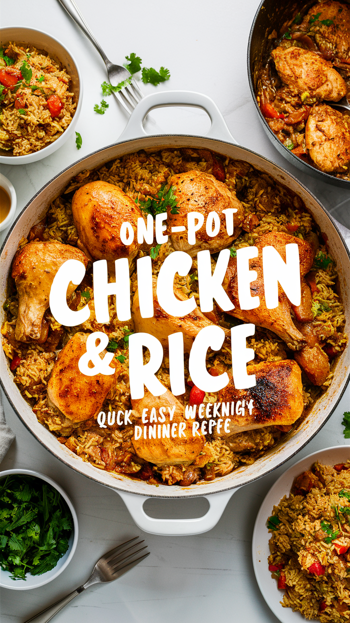 One-Pot Chicken and Rice recipe, 
Easy Chicken and Rice dinner, 
Quick Chicken Rice dish, 
Simple Chicken and Rice meal, 
Healthy One-Pot Chicken Rice