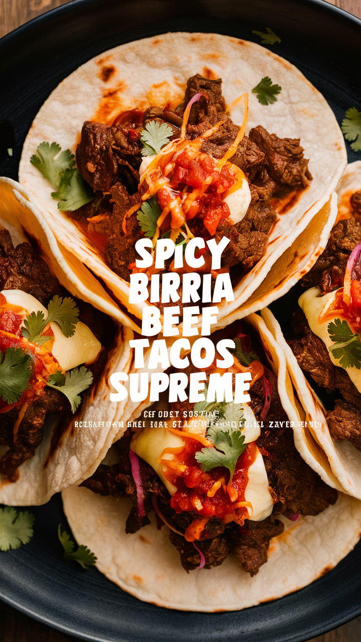 Spicy beef tacos, Birria tacos, Supreme tacos, Spicy Birria, Beef tacos