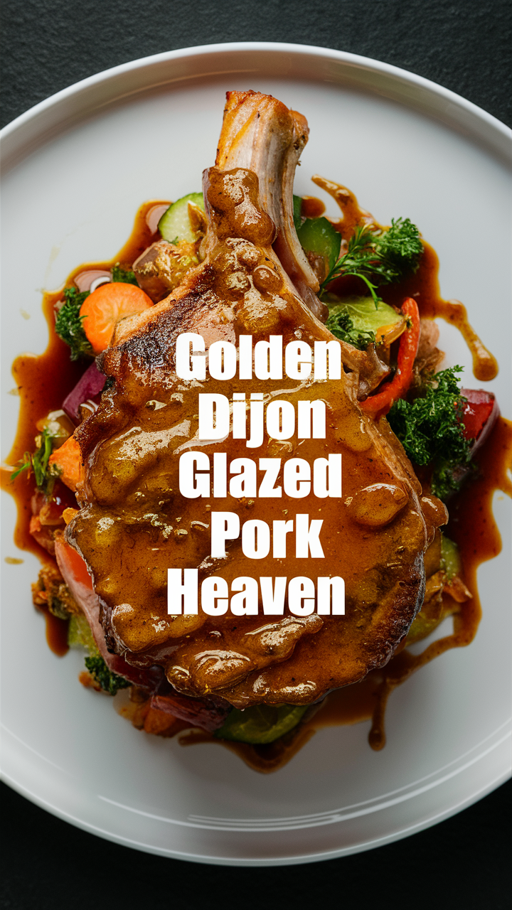 Golden Dijon Glazed Pork, Pork with Dijon Glaze, Dijon Glazed Pork Recipe, Dijon Glaze Pork Tenderloin, Homemade Golden Dijon Glazed Pork