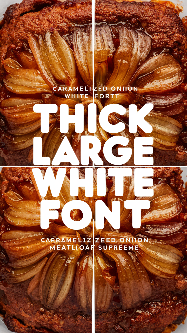 Caramelized onion meatloaf, savory meatloaf recipe, gourmet meatloaf, onion-centric dish, meatloaf with caramelized onions