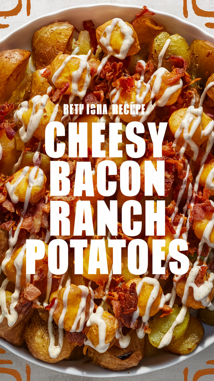 Cheesy potatoes, Bacon ranch, Potatoes recipe, Easy potato side dish, Ranch potatoes