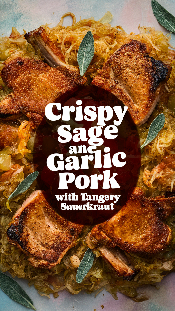 Crispy Pork, Sage Pork, Garlic Pork, Tangy Sauerkraut, Sauerkraut Recipe