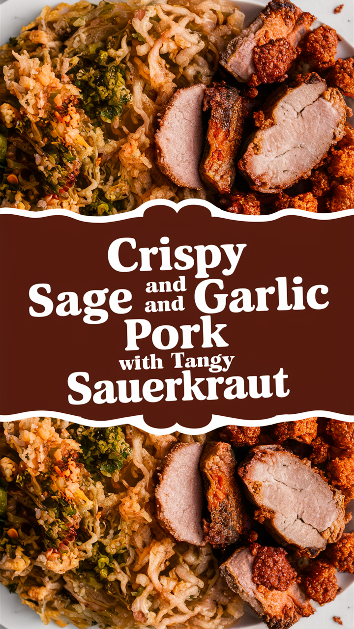Sage pork recipe,crispy pork roast,garlic pork chops,pork sauerkraut recipe, pork with sauerkraut