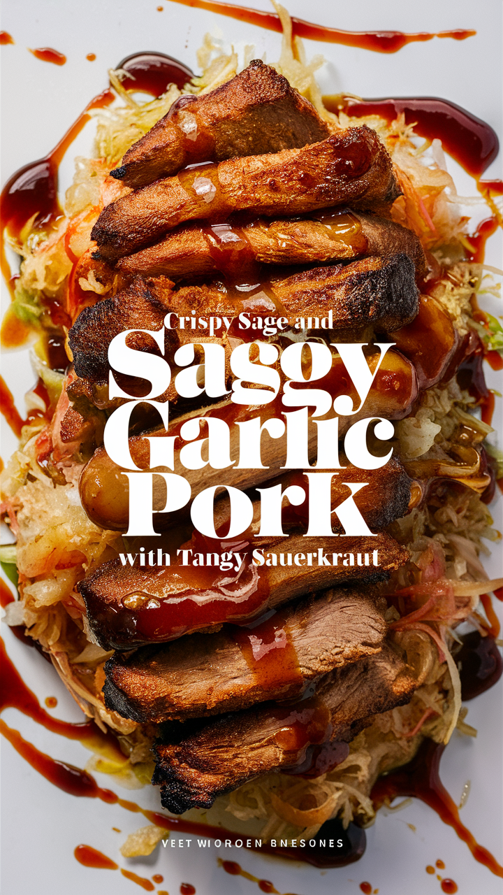 Crispy Pork, Sage Pork, Garlic Pork, Tangy Sauerkraut, Sauerkraut Recipe