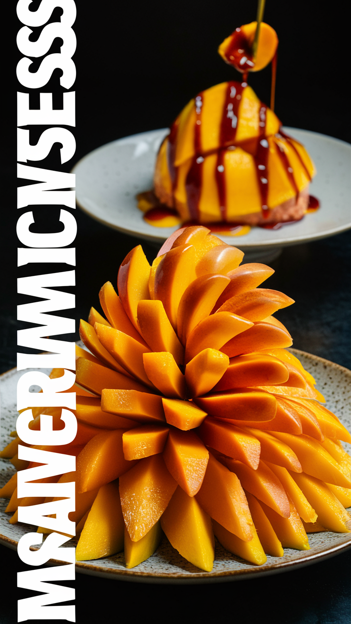 Mango recipes, Exotic fruit, Tropical desserts, Delicious mango dishes, Fruit-infused desserts